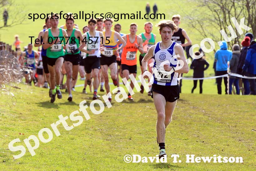 Mens Under-20s 2023 UK CAU Inter Counties Cross Country Champs, Prestwold Hall, Loughborough. Photo: David T. Hewitson/Sports for All Pics